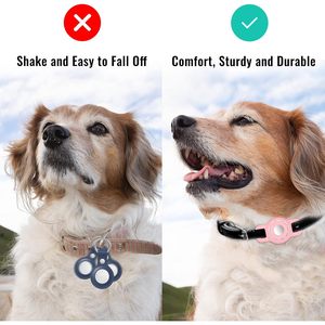 Pet <b>Collar</b> Holder For Apple Air Tag 2 Pack Pink Soft Plastic Lightweight Cat And <b>Small</b> <b>Dog</b> Accessory With Animal Pattern - Product Image 4