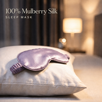 Masque de sommeil en soie de mûrier 100% biologique personnalisé avec logo, cache-yeux de voyage en soie pour dormir