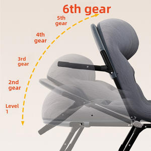 Lit de Camp E-RIKE Pliant et Inclinable pour Intérieur/Extérieur, Hauteur Réglable sur 6 Niveaux, Lit Pliant Portable pour Adultes - Product Image 2