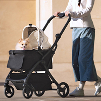 Fournisseur de poussettes pour animaux de compagnie Cadre en aluminium durable Pliable Pet Confortable Dog Carrier pour chiens de petite à moyenne taille