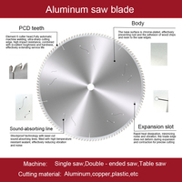 Disque de scie circulaire à pointes diamantées 550 mm 500 120 144T, disque de coupe en aluminium, finition lisse à haute vitesse, lame de scie PCD industrielle