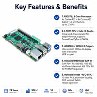 Geniatech-Placa DE DESARROLLO Raspberry Pi para ordenador de una sola placa mejorada con IA, RK3576, 26 TOPS, 1, 2, 1, 1, 2