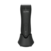 Tondeuse corporelle LILIPRO pour hommes, rechargeable, étanche, avec lame en céramique, pour l'entretien des poils du corps et de la zone inguinale