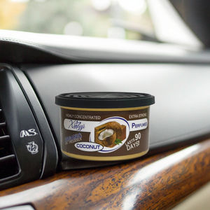 Pour les parfums de Californie désodorisant de voiture en fibres organiques noix de coco vanille longue durée Freesia poire écologique solide canettes coton - Product Image 1