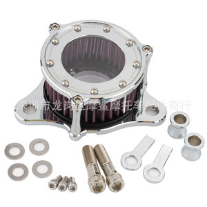 Filtro de Aire para Motocicleta Moshark 18x14x10, Aluminio CNC, Negro Bronce, Pieza de Modificación Retro para Harley - Product Image 4