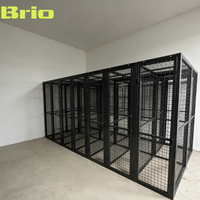 Casier de rangement en fil métallique Brio, respirant et ventilé, pour vêtements, textiles et tissus