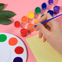 Kit Batu Taman Lukis Sendiri Ramah Lingkungan TBC Best Crafts Bersertifikat ASTM 2 Kuas Hadiah Ulang Tahun Bunga