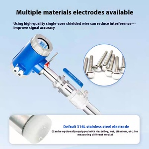 스테인레스 스틸 전자파 유량계 삽입형 전도성 액체 유량계 맞춤형 OEM 수액 지원 - Product Image 6