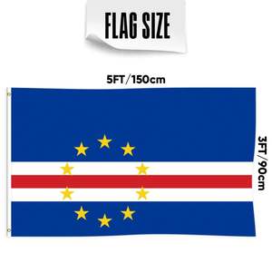 Banderas de Capa Verde y Faso de Poliéster 100D de 3x5 pies al por Mayor, Personalizables para Todas las Naciones, Entrega Rápida de un Proveedor Confiable - Product Image 2