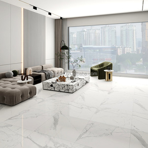 Carreaux de sol autocollants blancs en porcelaine, carreaux de sol en porcelaine de Guangzhou, Chine, carreaux de sol 60x60, tapis, carreaux de porcelaine pour murs - Product Image 5