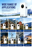 Batterie solaire Jesudom 51.2V 100Ah 200Ah 5kWh 10kWh 8000 cycles avec BMS Lithium LiFePO4 pour l'électricité domestique