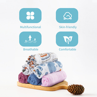 Kangobaby 60*60cm Couvertures en coton pour bébé Taille réglable Bavoirs en mousseline pour bébé