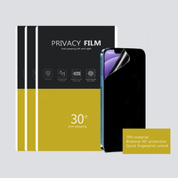 HD Anti spy Foils Privacy Hydrogen Tpu Matière première pour machine de découpe Feuille de contact transparente à 30 ° pour traceur