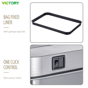 Cubo de Basura con Sensor para Cocina, 50L 60L, Inoxidable, sin Contacto, para Hotel, Cubo de Basura Automático Inteligente con Sensor - Product Image 4