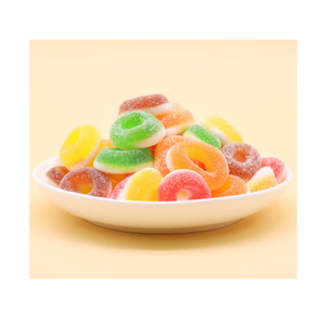 <strong>Crazy</strong> Sour Halloween Artifically Flavoured and Artificially Colour <strong>Gummy</strong> Rings Soft Candy - Product Image 1