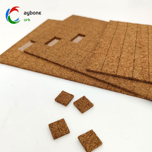 18*18*3mm tự nhiên Cork Spacer kính bảo vệ dính Cork Pads Cling bọt ủng hộ bảo vệ đệm vật liệu - Product Image 2