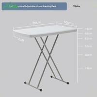 Table pliante rectangulaire portable Wayon en plastique blanc avec pieds métalliques pour camping et pique-nique