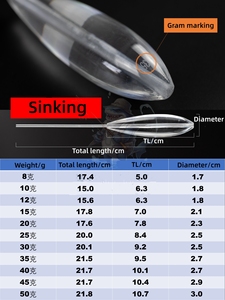 Nouvelles flotteurs de pêche Sbirolino <span class=keywords><strong>Bombette</strong></span> Suspending Posen 6g-80g pour lancer longue distance - Product Image 4