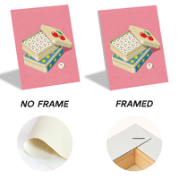 Kit de Peinture par Numéros sur Toile, Art Mural, Lot de 6 Mini Peintures Murales Florales Chat Bohème, Décoration Murale, Vente Directe en Gros et Dropshipping