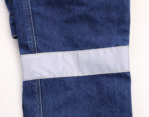 กางเกงช่างผู้ชาย กางเกงยีนส์เดนิม กางเกงยีนส์สะท้อนแสง กางเกงคาร์โก้แบบปกติสั่งทำพิเศษสำหรับผู้ชาย - Product Image 5