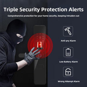Smart Digit Lock Fingerprint Recognition Card Password Tuya/TT Lock APP Remote Control Lock Smart <b>Door</b> Lock for Metal <b>Doors</b> - Product Image 4