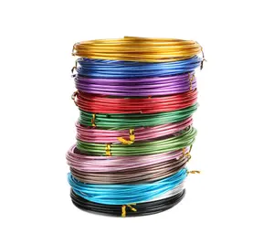 מפעל 1mm-5mm צבעוני אלומיניום חוט Anodized סיטונאי אלומיניום חוט למלאכה