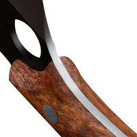 Couteau Viking en acier à haute teneur en carbone manche en bois sculpture chinoise désossage de viande couteau de boucher couperet