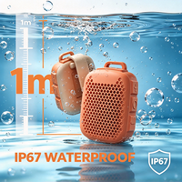 Enceinte portable sans fil entièrement étanche IP67, 12h d'autonomie, anti-poussière et étanche, idéale pour la randonnée, le kayak, le camping et la maison