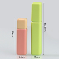 Carré brique oeil tube noir lèvre couleur tube 20mm emballage tube vide givré moulage par injection bouteille intérieure soufflage bouteille 5g6g