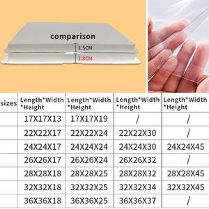 Boîte de <span class=keywords><strong>transport</strong></span> <span class=keywords><strong>transparente</strong></span> en plastique PET de luxe sur mesure pour gâteaux d'anniversaire, vente en gros - Product Image 4