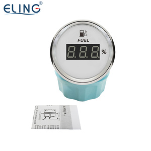 Eling DIESEL Xăng 52mm nhiên liệu đo mức dầu mét chỉ số 12V 24V 0-190ohm 240-33ohm với đèn nền màu Đỏ 52mm - Product Image 6