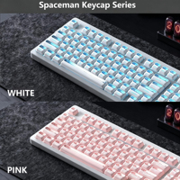 Clavier mécanique Zornher ZH980 Spaceman rose, clavier à structure Gasket, rétroéclairage RGB, trois modes, pour le bureau