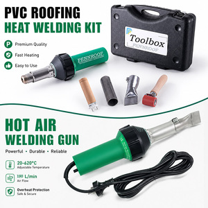 Nouvelle torche de soudage à air chaud professionnelle 1600W portable pour vinyle et PVC avec accessoires pour soudage ponctuel - Product Image 1