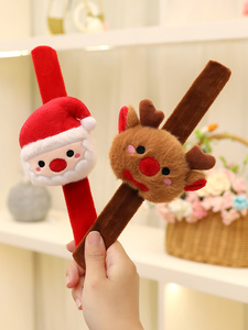 All'ingrosso babbo <span class=keywords><strong>natale</strong></span> Papa cerchio pupazzo di neve inverno accessori caldi per le vacanze auguri di <span class=keywords><strong>natale</strong></span> peluche - Product Image 4