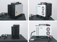 Machine de nettoyage au laser pulsé HANTENCNC 300W, refroidie par air, portable, pour l'élimination des oxydes et le décapage des revêtements, livraison directe d'usine