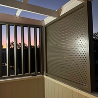 Système de bardage de façade en panneaux d'aluminium massif perforés sur mesure, système de plafond, décoration extérieure de bâtiment commercial