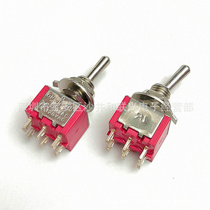 สวิตช์แบบกด Mts 2032a 6p3t เปิด-ปิด-เปิด 5a 250v ขั้วต่อแบบสกรู พลาสติก Dpdt - Product Image 2