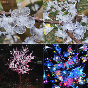 Vente en gros d'usine, lumières d'arbre <span class=keywords><strong>LED</strong></span> en fleurs de <span class=keywords><strong>cerisier</strong></span> de 2,5 m, intérieur/extérieur, IP65, batterie rechargeable, télécommande, Noël - Product Image 5
