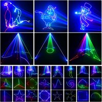 Espectáculo Láser LED para Interiores de 5W RGB con 168 Patrones Preprogramados, Funcionamiento Autónomo, Aluminio, DJ, KTV