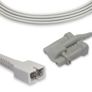 Sensor Spo2 Dewasa yang Dapat Digunakan Kembali, Probe Spo2 Medis 1.0m Kompatibel dengan Nellcor - Product Image 1