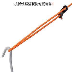 Estaca para tienda de campaña de aleación de aluminio con diseño hexagonal en forma de signo de interrogación para camping al aire libre, uso en todas las estaciones - Product Image 5