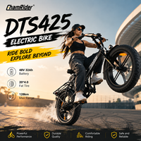 Vélo électrique Chamrider DTS425 48V32AH à longue autonomie, grande capacité, cadre arrière en acier, moteur à moyeu sans balais 250Wh, assistance au pédalage