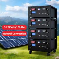 Batterie de cabinet Lifepo4 51.2V 48V 5Kwh 10Kwh 15Kwh 16Kwh 18Kwh, stockage d'énergie haute efficacité