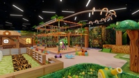 2000 ㎡   Parc d'attractions et de sports intérieur sur le thème de la jungle, labyrinthe, centre de jeux pour enfants, projet clé en main