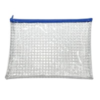 Bolsa de Malla de PVC Transparente Personalizada con Logotipo, Bolsa Impermeable con Cierre para Oficina, Carpeta de Archivos, Estuche para Documentos