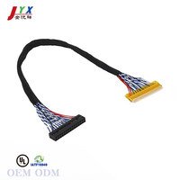 Panel LCD JYX OED/ODM 30 Pin 1280x1024 Tahan Lama Akurat Perbaikan Kabel LVDS untuk Perawatan Sepeda Motor & Mobil
