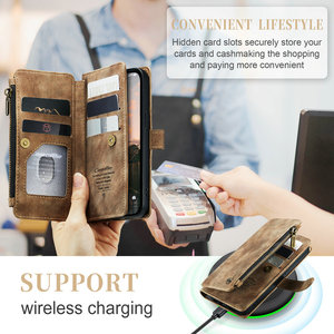 Dropshipping productos 2025 PU Funda de cuero de lujo para iPhone 15 14 Pro 13 11 Max funda de teléfono con tapa magnética para <span class=keywords><strong>Samsung</strong></span> S23 ultra - Product Image 2