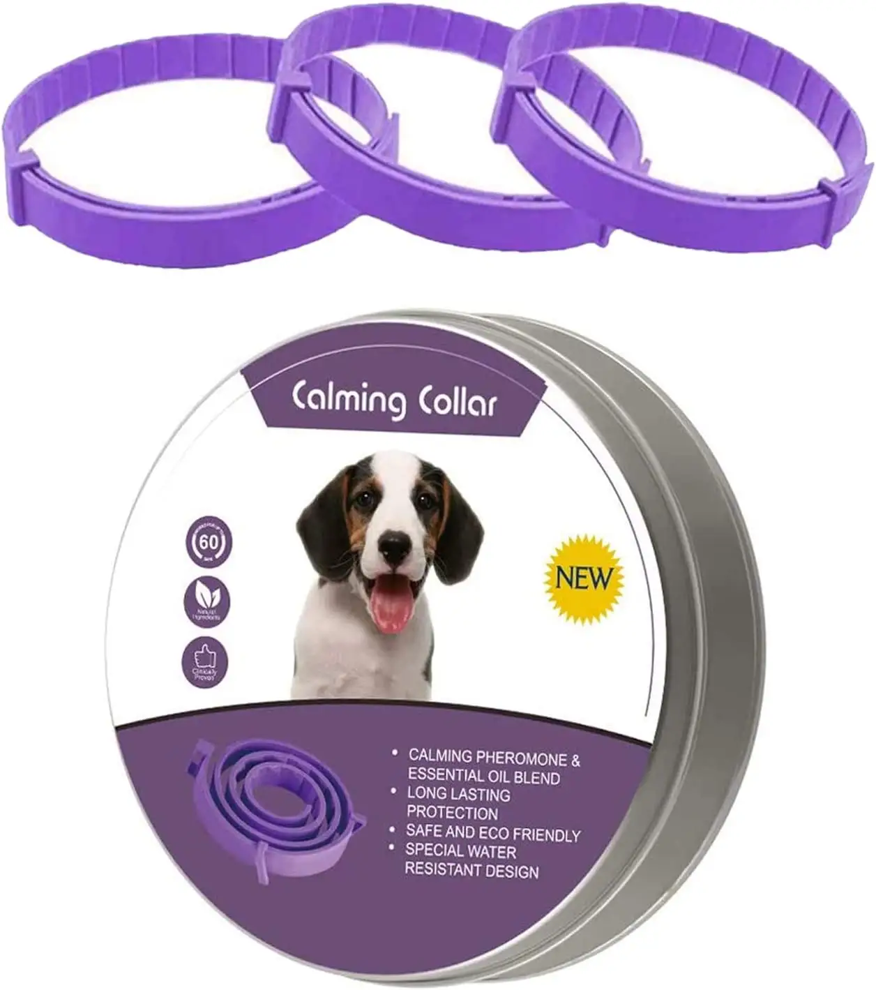 Wholesale Manufacturer Anxiety Reduce Adjustable Pet Pheromone Calming Collars for Dogs and Cats