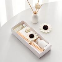 Diffuseur de parfum d'ambiance en gros de haute qualité avec étiquette privée personnalisée, diffuseur à bâtonnets d'huiles essentielles 150 ml avec couvercle en bois