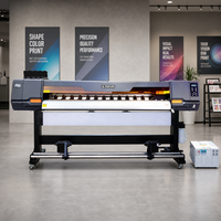 Mesin Cetak UV Roll to Roll Format Besar 1800mm Kecepatan Tinggi dengan Single Head XP600 untuk Bisnis Percetakan Kain dan Signage
